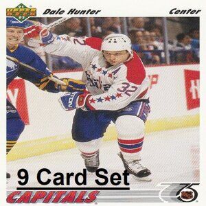 Dale Hunter Hockey Card Collection - 9 Card Set
